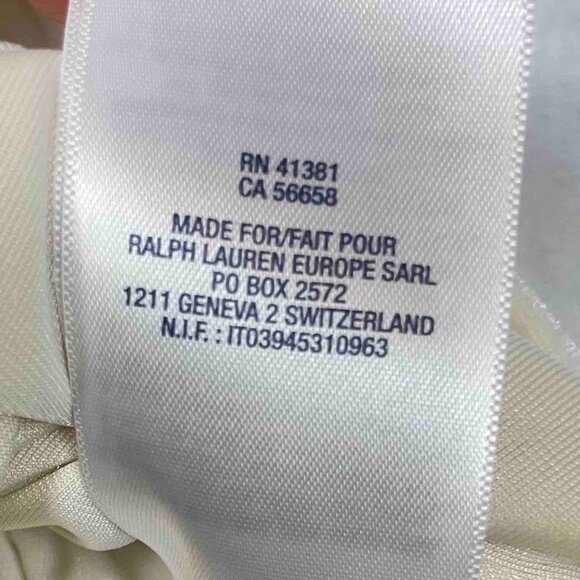 Ralph Lauren Short Sleeve Cream Velvet Dress Girls Size 24 Months - Picture 7 of 9